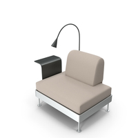IKEA DELAKTIG  Armchair With Side Table And Lamp PNG & PSD Images