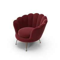 Eichholtz Red Trapezium Chair PNG & PSD Images