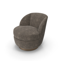 Elegant Swivel Tub Chair By Milo Baughman PNG & PSD Images