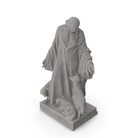 Jesus with Sheeps Stone PNG & PSD Images