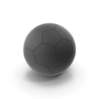 Soccer Ball Classic 2 Black PNG & PSD Images