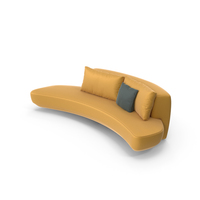 Gallotti&Radice Audrey Curved Sofa PNG & PSD Images