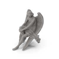 Sitting Angel Stone PNG & PSD Images