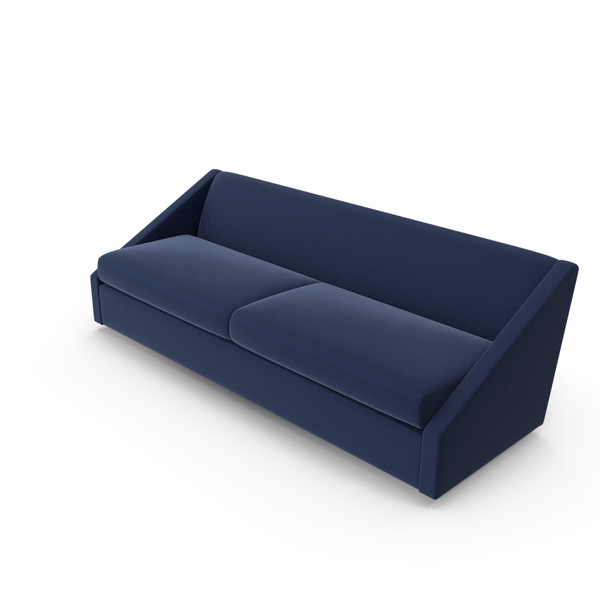 Restoration hardware store blue couch