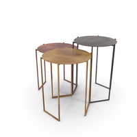 Tribu Coffee Tables by Michela & Paolo Baldessari for De Castelli PNG & PSD Images