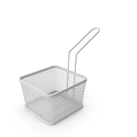 Waffle Grid Mini Fryer Basket Stainless Steel Small PNG & PSD Images