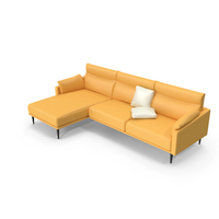 Sofa Bella Theca Yellow PNG & PSD Images