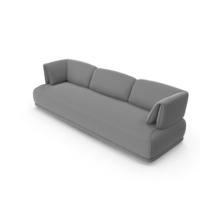 Sofa Papoose Arflex by Luca Nichetto grey PNG & PSD Images