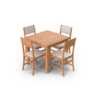 Wooden Table With Chairs PNG & PSD Images