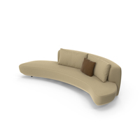 Audrey curved sofa by Massimo Castagna PNG & PSD Images