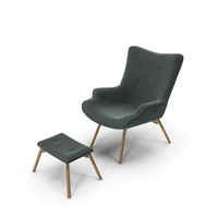 Armchair with pouf - Jysk EJERSLEV PNG & PSD Images