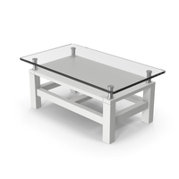 Glass Coffee Table White PNG & PSD Images