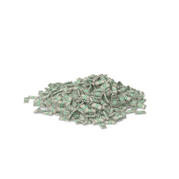 One Dollar Bill Stack Pile PNG & PSD Images