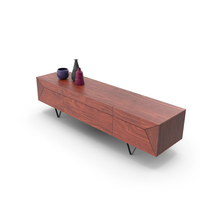 Rosewood TV Cabinet PNG & PSD Images