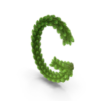 English Letter G Christmas Garland PNG & PSD Images