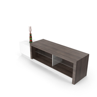 TV Stand With Vase PNG & PSD Images