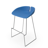 Blue Fjord Stool PNG & PSD Images