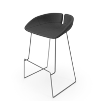 Grey Fjord Stool PNG & PSD Images