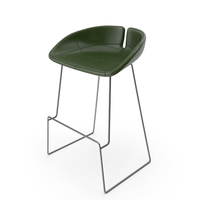 Green Fjord Stool Leather PNG & PSD Images