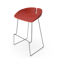 Fjord Stool Orange PNG & PSD Images