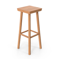 Wooden Bar Stool PNG & PSD Images