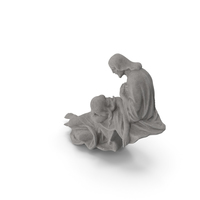 Jesus with Woman Stone PNG & PSD Images