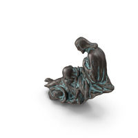 Jesus with Woman Bronze Outdoor PNG & PSD Images