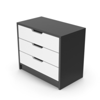 Drawer Dresser Black And White PNG & PSD Images