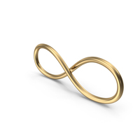 Infinity Sign Symbol Gold PNG & PSD Images