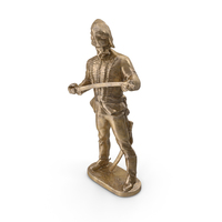 Old Hussar Bronze Statue PNG & PSD Images