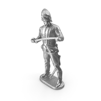 Old Hussar Metal Statue PNG & PSD Images