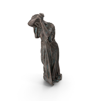 Woman Sorrow Bronze Outdoor Statue PNG & PSD Images