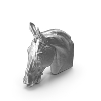 Horse Head Metal Sculpture PNG & PSD Images