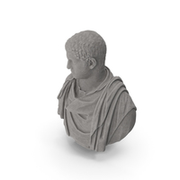 Emperor Geta Bust Stone PNG & PSD Images
