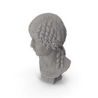 Girl Bust Stone PNG & PSD Images