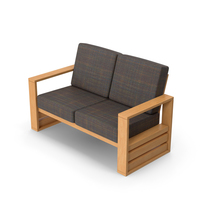 Wooden Double Chair PNG & PSD Images