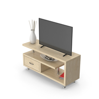 TV Stand With TV PNG & PSD Images