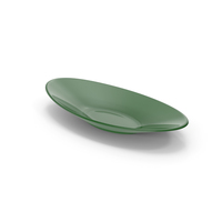 Oval Plate Dark Green PNG & PSD Images
