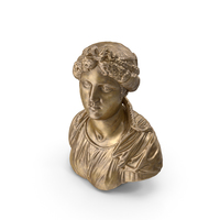 Young Woman Bronze Bust PNG & PSD Images