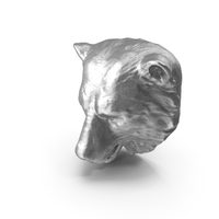 Bear Head Metal Sculpture PNG & PSD Images