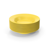 Stack Of Pasta Bowl Yellow PNG & PSD Images