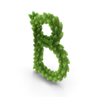 English Letter B Christmas Garland PNG & PSD Images