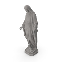Virgin Mary Stone Statue PNG & PSD Images