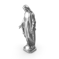 Virgin Mary Metal Statue PNG & PSD Images