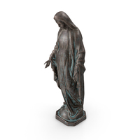 Virgin Mary Bronze Outdoor Statue PNG & PSD Images