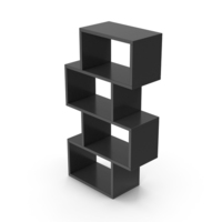 Bookcase Black PNG & PSD Images