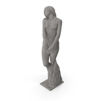 Woman Stone Sculpture PNG & PSD Images
