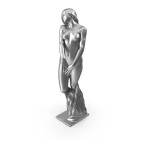 Woman Metal Sculpture PNG & PSD Images