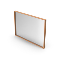Wooden Wall Mirror PNG & PSD Images