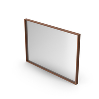 Wall Mirror Dark Wood PNG & PSD Images